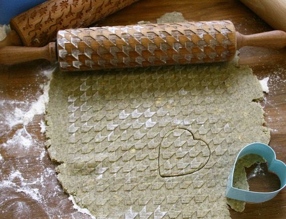 The roller is perfect to use with clay, you can use it to give texture to your pottery!