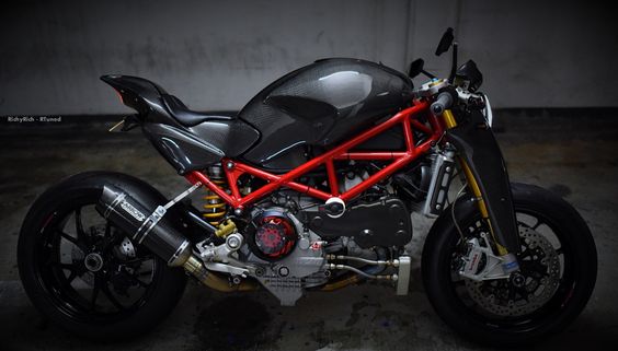The RTuned carbon fiber Ducati Monster S4RS. Design by Paolo Tesio created by RTuned - Richard Ho & help with MotardTech