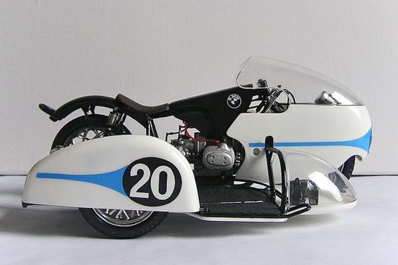 The sidecar as art: Max Deubel's BMW Rennsport racer.