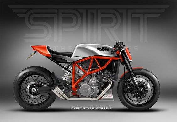 The UK custom workshop Spirit of the Seventies has designs on the KTM LC8. Do you think they should build it?