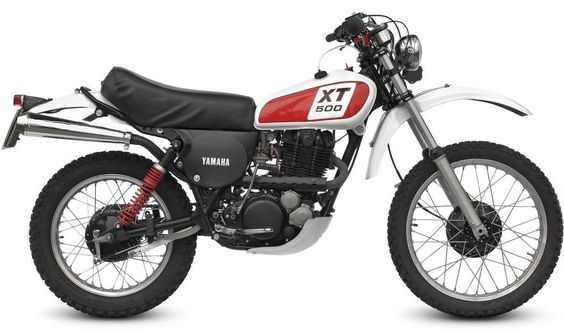 The Yamaha XT500 is one of those motorcycles that came before its time -it was an ‘adventure bike’ before there really was such a thing and it quickly found a home in races like the Paris–Abidjan-Nice, the Paris-Dakar and races across the Mojave in the US. At its heart the XT500 has a twin valve 498cc single cylinder, SOHC engine and 5-speed transmission – this same engine was used in the legendary SR500 and the TT500. The relatively lightweight of 140kgs made the Yamaha XT500 a bike that