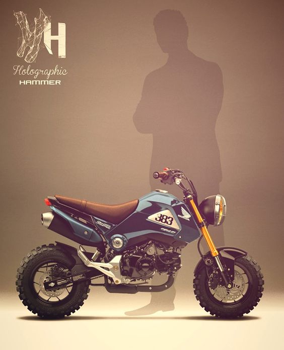 These Groms look like so much fun! Honda Grom 125 by Holographic Hammer.