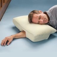 This is so  Arm Sleepers Pillow - Hammacher Schlemmer