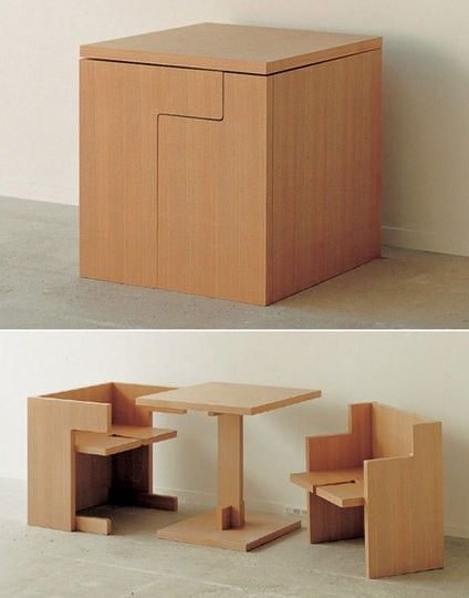 truebluemeandyou:    Japanese Table and Chairs in a Box.
