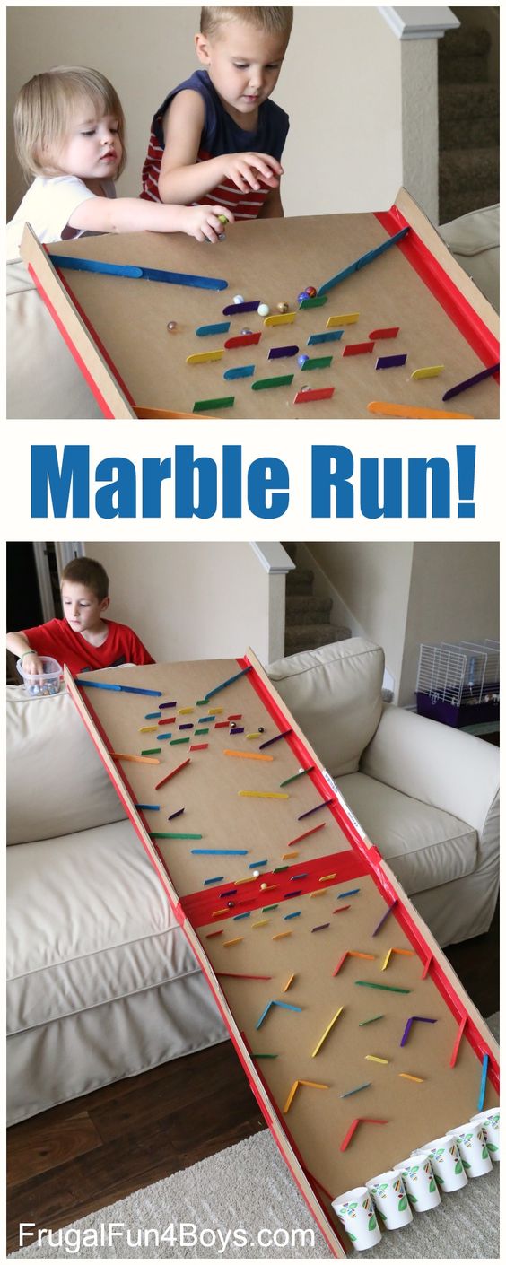 Turn a Cardboard Box into an Epic Marble Run