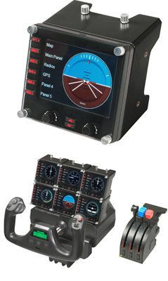 Upgrade your flight simulation experience for Microsoft Flight Simulator X with the Saitek Pro Flight Instrument Panel.