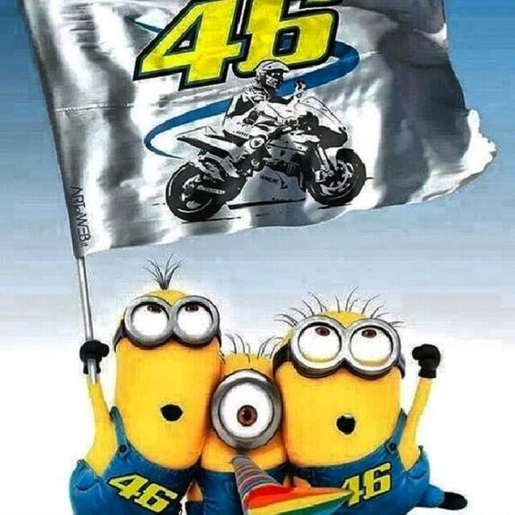 Valentino Rossi supporting minions!