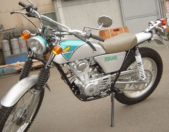 Vintage Honda TL125 Motorcycle.