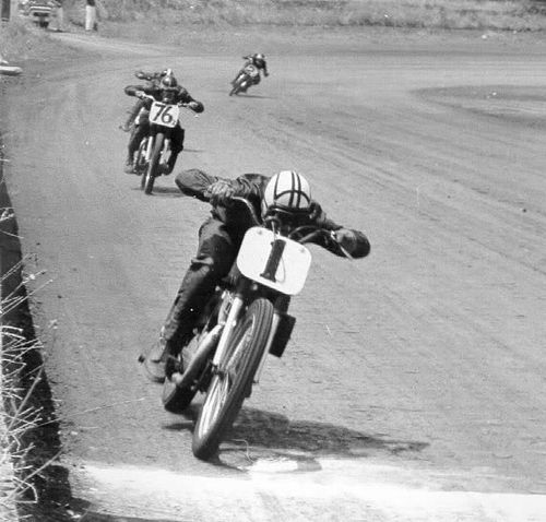 Vintage Motorcycle Flat Track Racing!
