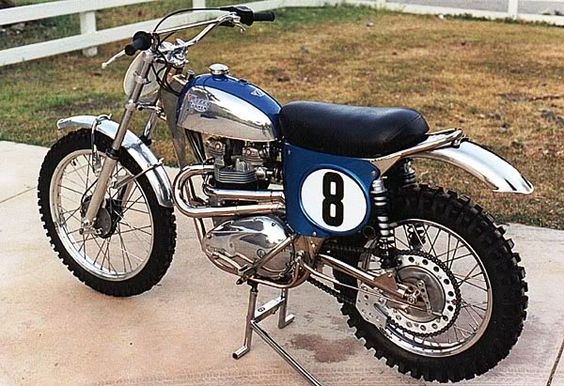 Vintage Triumph Dirt Bike - Beautiful Racing Motorcycles