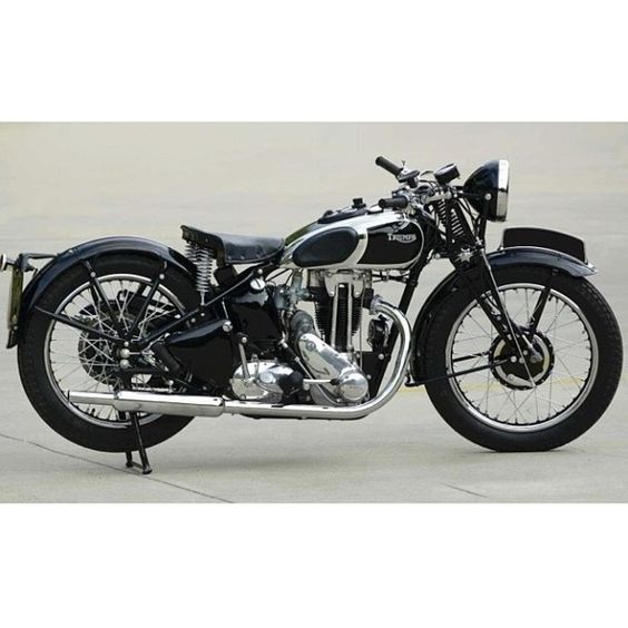 Vintage Triumph Motorcycle - Beautiful!