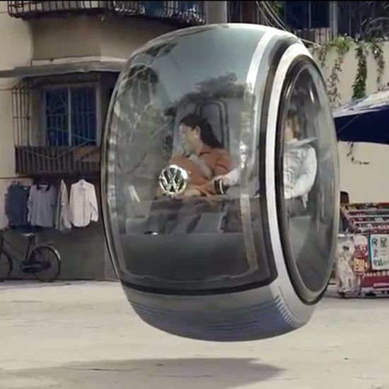 Volkswagen's concept car that travels by using magnetic force to float  Awesome!