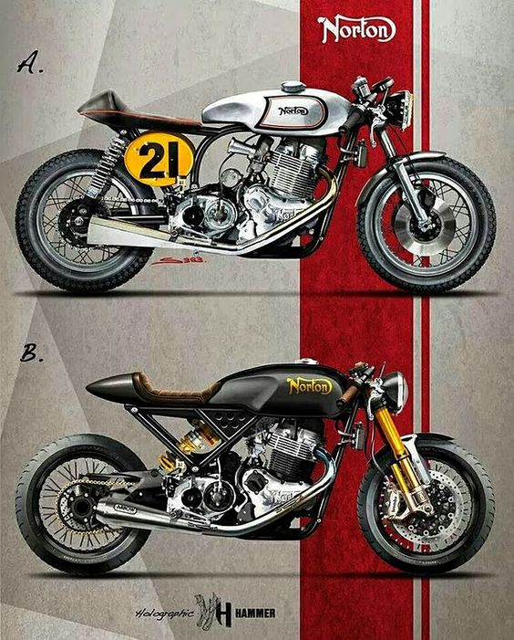 Which would you choose? #norton #cafe racer