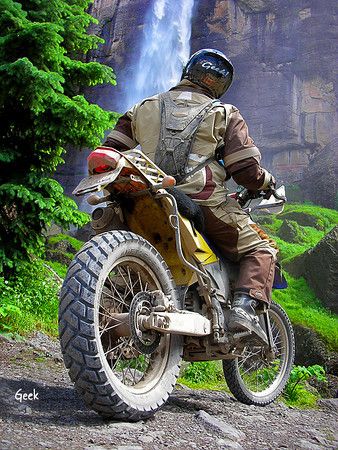 Wilderness motorcyle touring or 