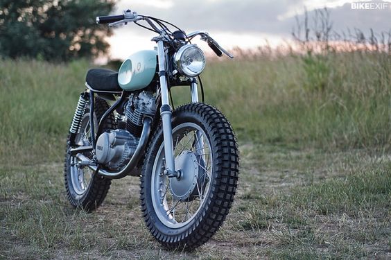 Yamaha SR250 cafe racer built by the English motorcycle workshop Auto Fabrica.