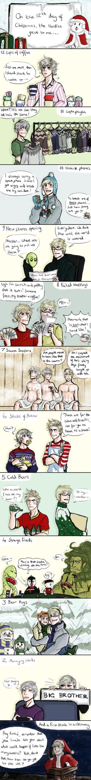12 Days of Nordic by maivalkov on DeviantArt //does it make you late if you in a different time zone