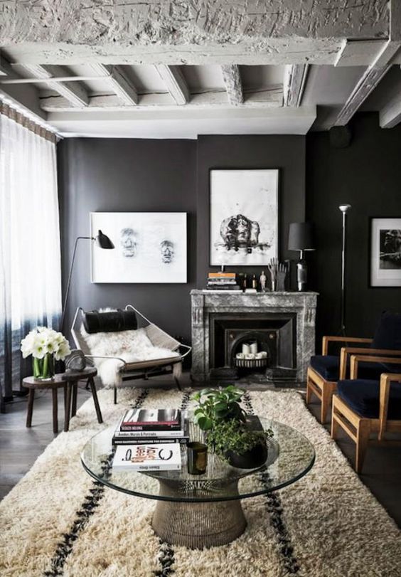 13 Top Home Design Trends of 2016, According to Pinterest - black and white interior design themes with plants and natural textiles