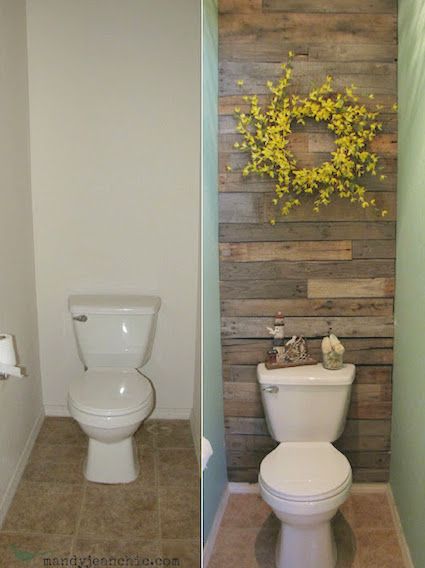 #13. Transform a wall in your home with recycled wood. -- 27 Easy Remodeling Projects That Will Completely Transform Your Home