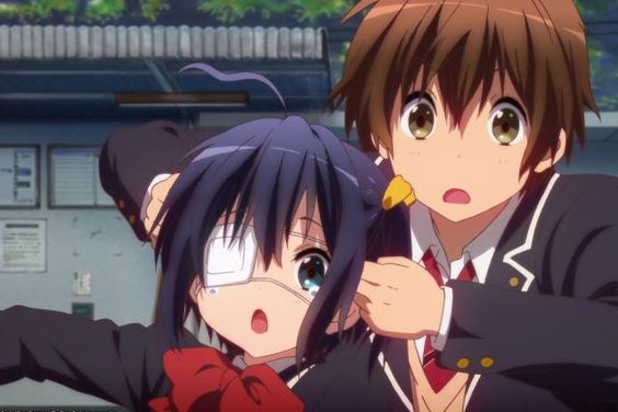 6 Most Romantic Anime Couples: Rikka and Yuta (Love, Chunibyo & Other Delusions)