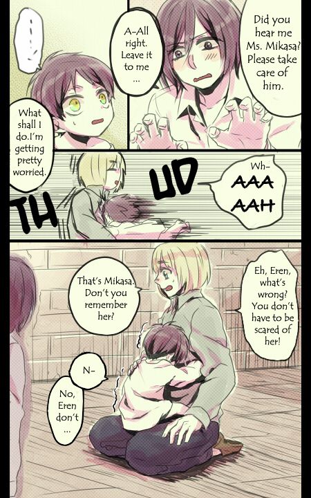 A comic about Eren who turned into a child by one of Hanji’s experiments [Part 1] pic 5