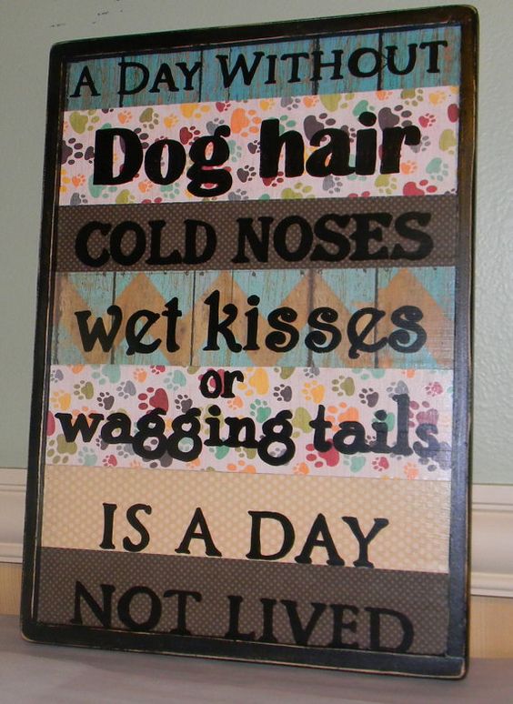 A Day Without Dog Hair, Dog Owners, Pet Lovers, Wall Decor, Unique Gifts