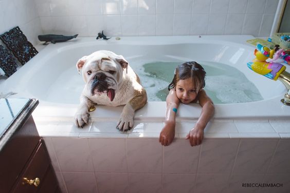 A Fantastic Glimpse At The Bond Between A Girl And Her Bulldog