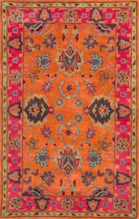 A lovely traditional vintage rug with modern vibrant color? Find this bold Overdye Vibrant Adileh rug and more wallet friendly rugs at Rugs USA!