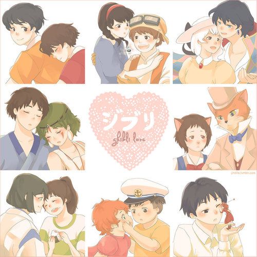 Adorable Ghibli love!