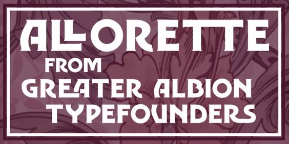 Allorette™ font download