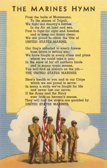 Although the Marines’ Hymn made an appearance around the 1800s, it didn’t have an official version until 1929, when Commandant of the Marine Corps Maj. Gen. John A. Lejeune authorized the hymn as we know it.