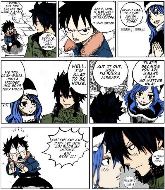 And then on the next page it turns out this was another of Juvia's  I do love this ship, though