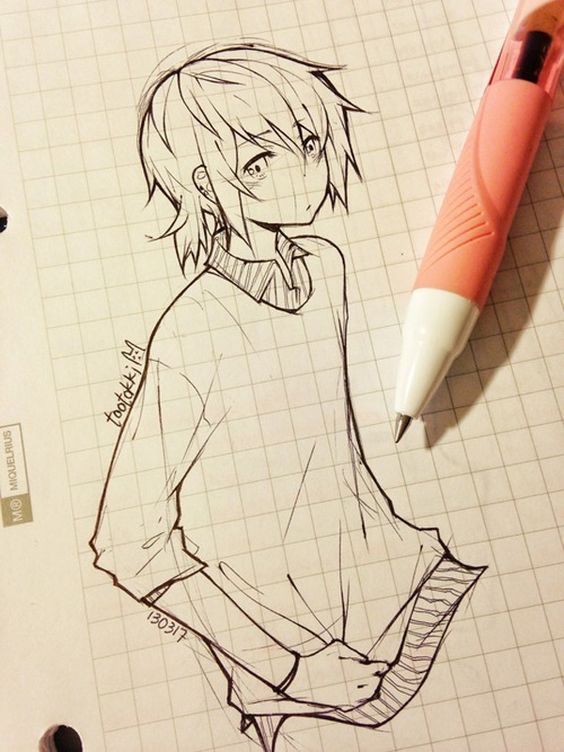 anime drawing - 55 Beautiful Anime Drawings ♥ ♥