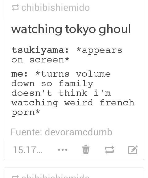 anime, french, funny, otaku, tokyo ghoul, touka, tsukiyama, kaneki kun