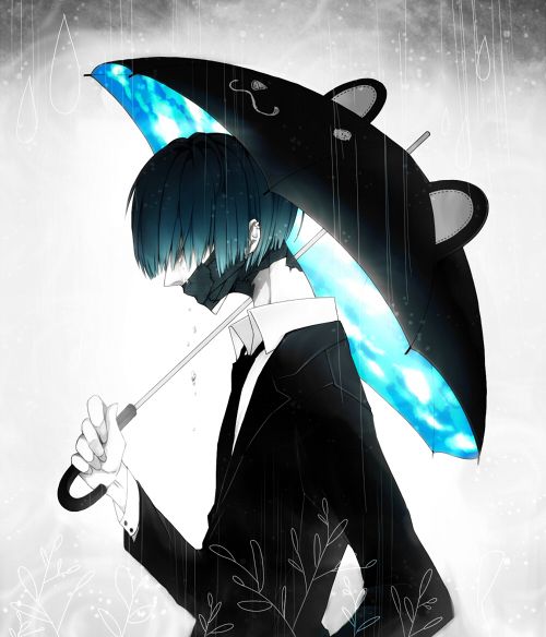 Anime guy with an awesome umbrella