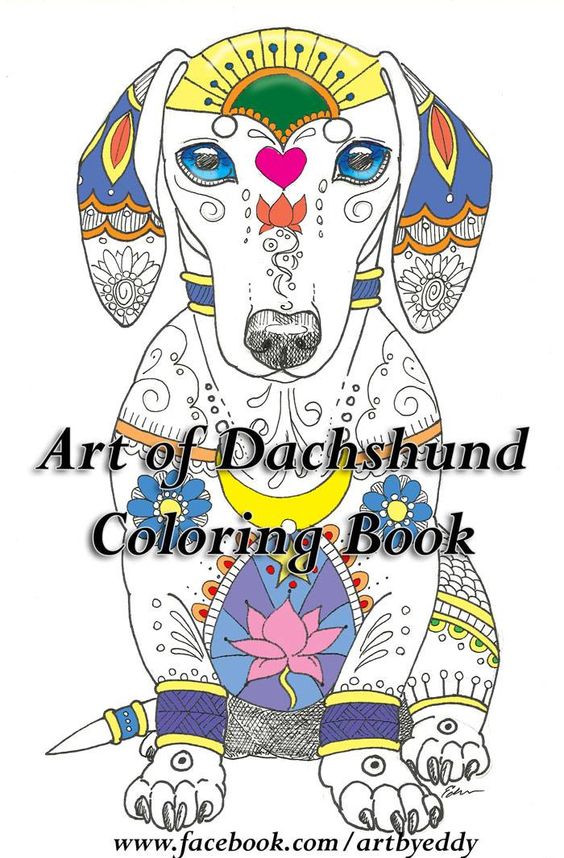 Art of Dachshund Color Book Now available for download or printed booklet. 15 artistic dachshunds beautifully drawn to share the love of this special breed.