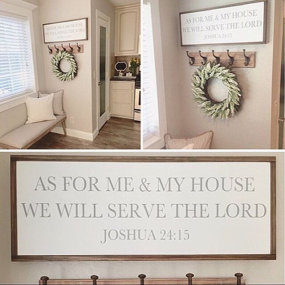 AS FOR ME AND MY HOUSE WE WILL SERVE THE LORD | framed wood sign | fixer upper | magnolia market | joanna gaines | farmhouse | joshua 24 15 by BunkhouseandBroadway