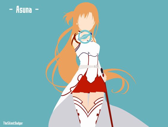 Asuna from Sword Art Online - Minimalist by TheSilentBadger