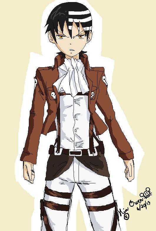 attack on titan soul eater crossover