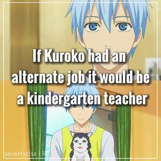 Aww Extra fact : His hobbies are reading(mainly literature works) and human observation - I FRICKING LOVE KUROKO :3