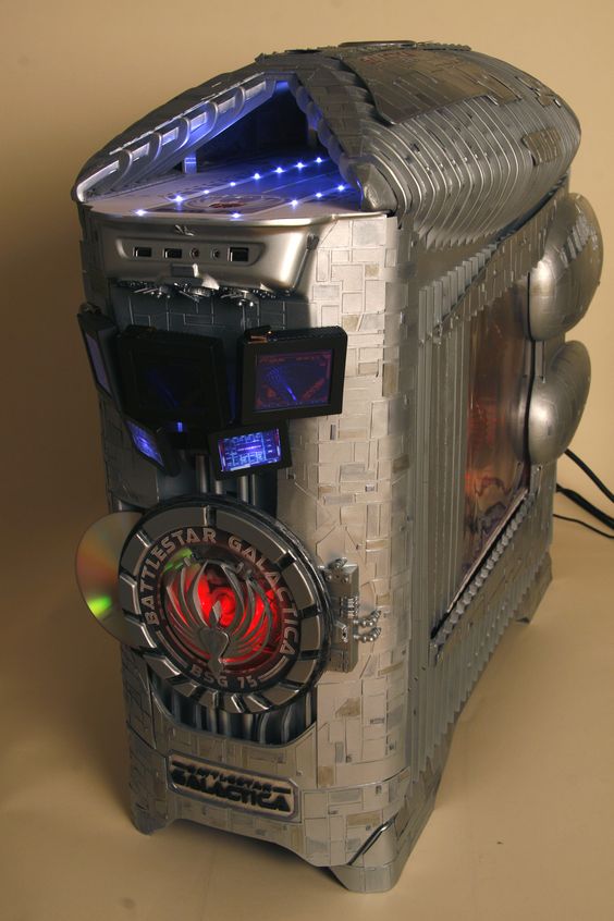 Battlestar Galactica Masterful PC Case Mod by Brian Carter. This case modding project is based on SciFi Channel's 