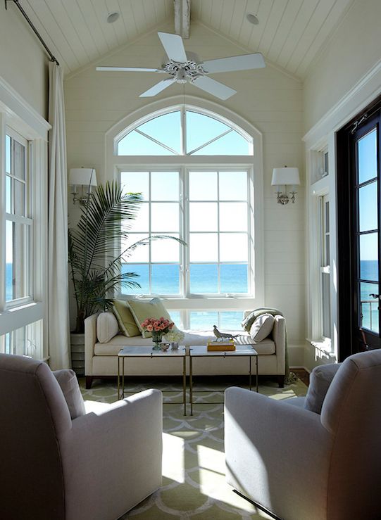beach view living room seating area