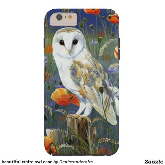beautiful white owl case
