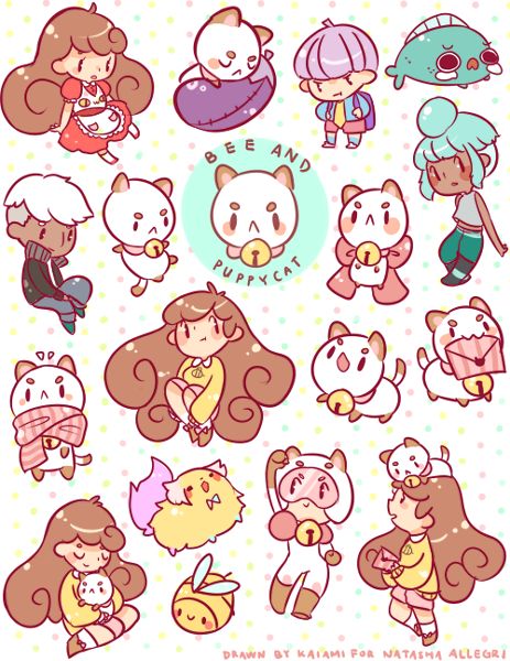 Bee and PuppyCat fan art by kaiami~
