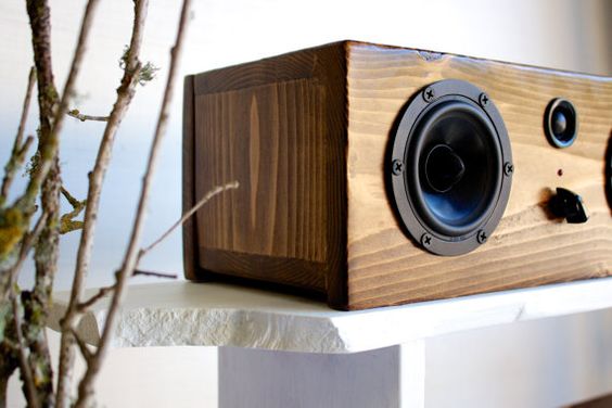 Bluetooth Wood Speaker System Handmade From by SalvageAudio