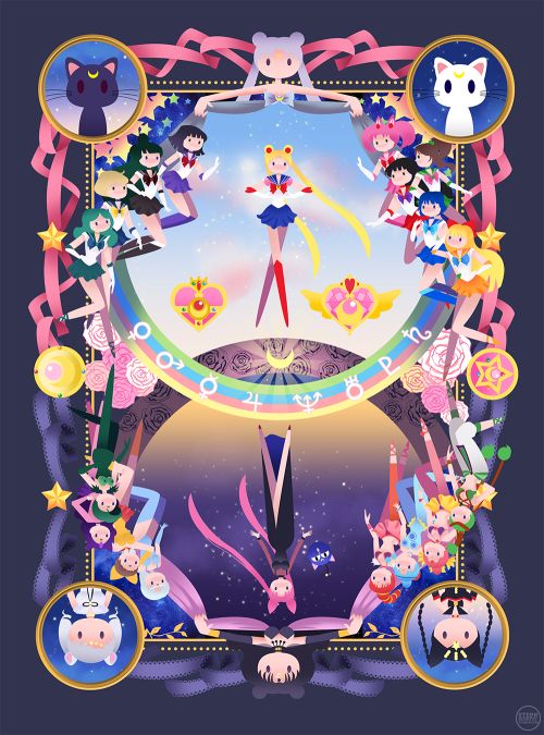Brilliant Sailor Moon stylistic artwork