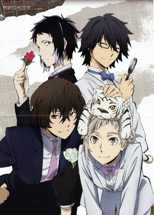Bungou Stray Dogs (文豪ストレイドッグス) from Otomedia Magazine 2016 June issue.