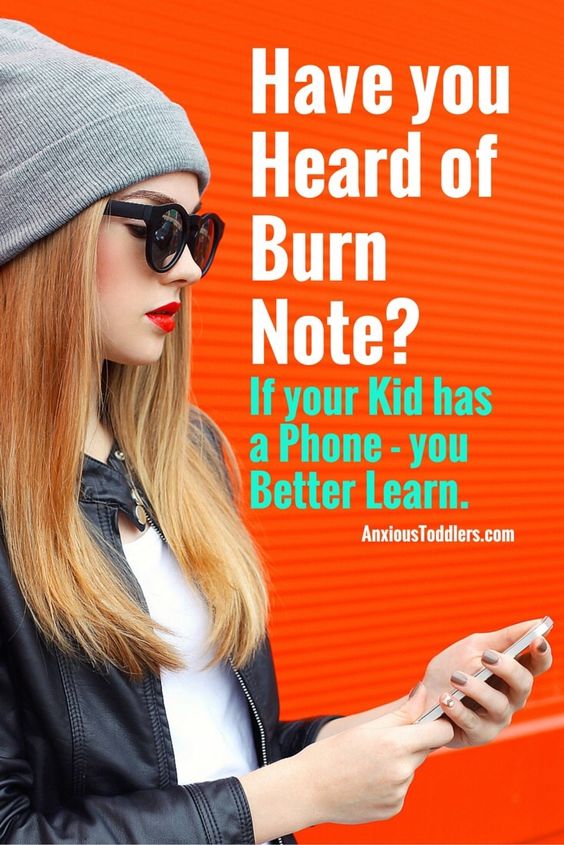 Burn note is one of the latest and greatest ways for teens to hide their online behavior. This new app brings with it some alarming features!