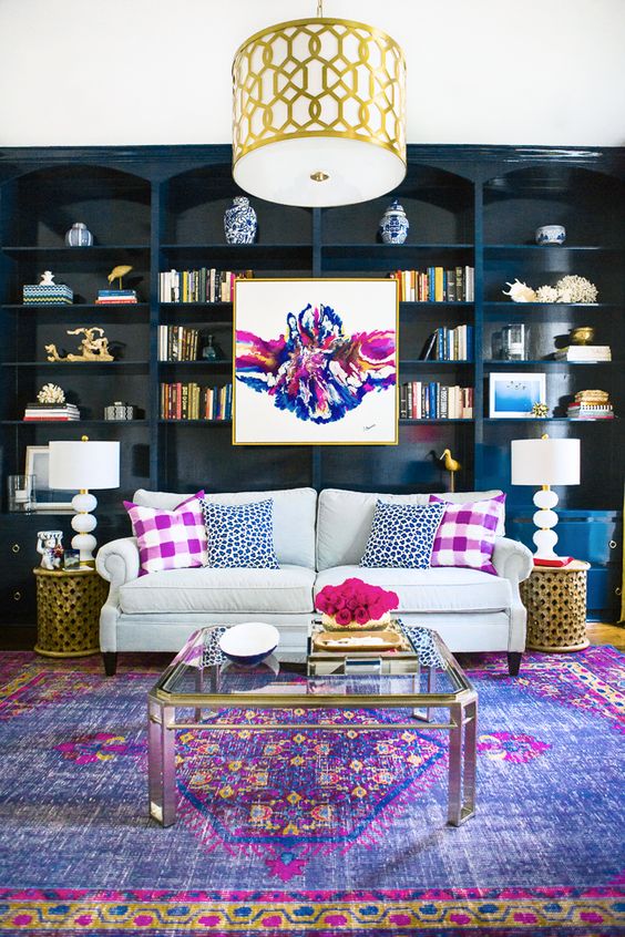 Caitlin Wilson Lilac Buffalo Check Pillows | Room designed by @Kristin Jackson | the Hunted Interior