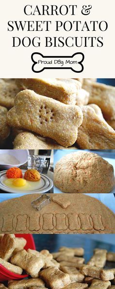 Carrot & Sweet Potato Dog Biscuits