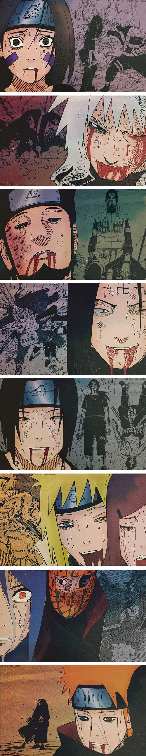 Deaths in Naruto. The many times my heart broke.